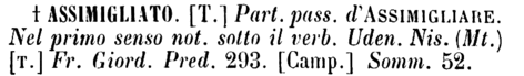 assimigliato