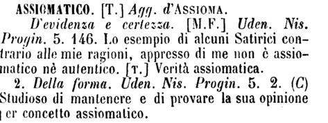 assiomatico