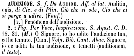 audizione