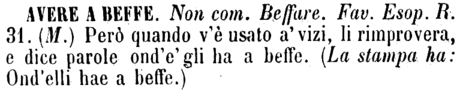 avere-a-beffe