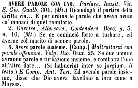 avere-parole-con-uno
