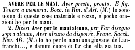 avere-per-le-mani