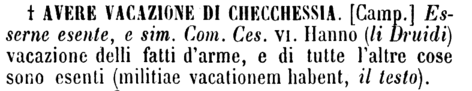 avere-vacazione-di-checchessia