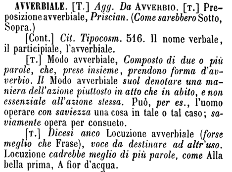 avverbiale