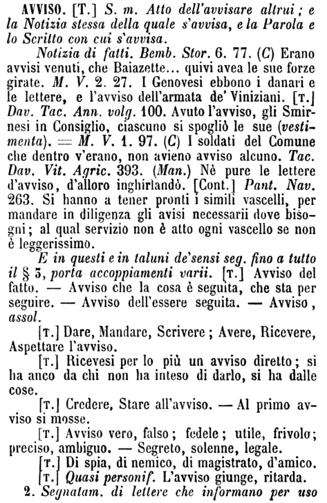 avviso