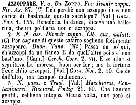 azzoppare