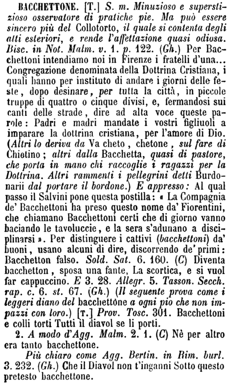 bacchettone