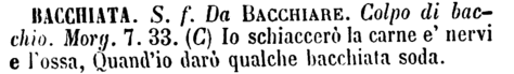 bacchiata
