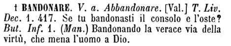 bandonare