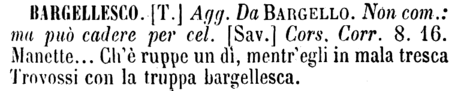 bargellesco