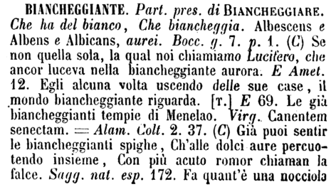 biancheggiante