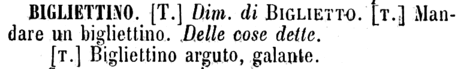 bigliettino