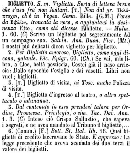 biglietto