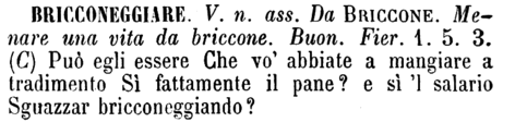 bricconeggiare