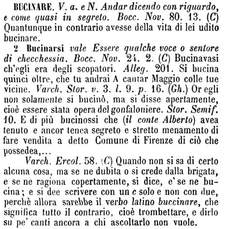 bucinare