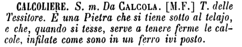 calcoliere