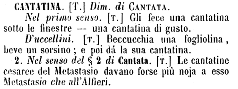 cantatina