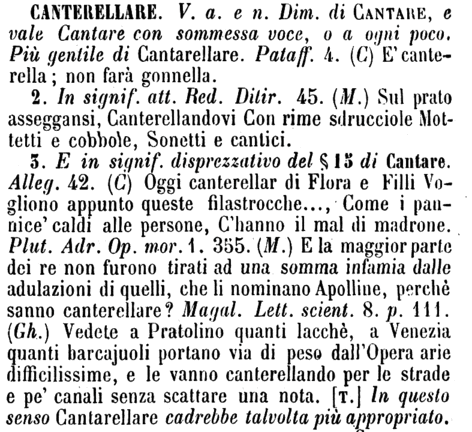 canterellare