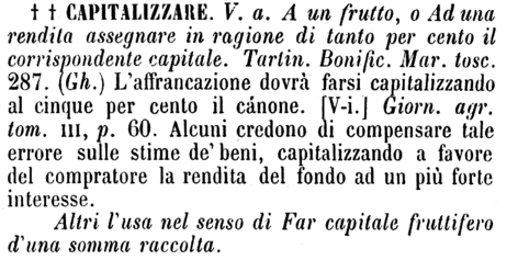 capitalizzare