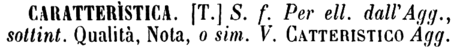 caratteristica