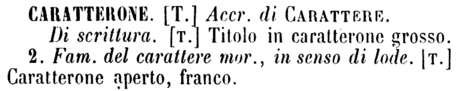 caratterone