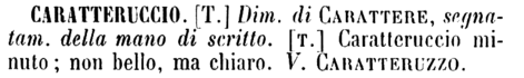 caratteruccio