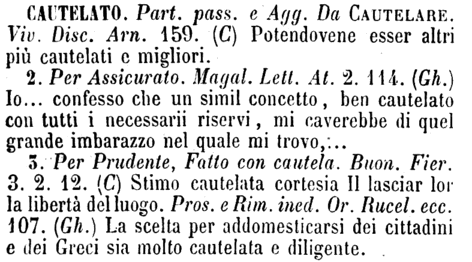 cautelato
