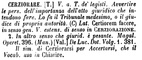 cerziorare