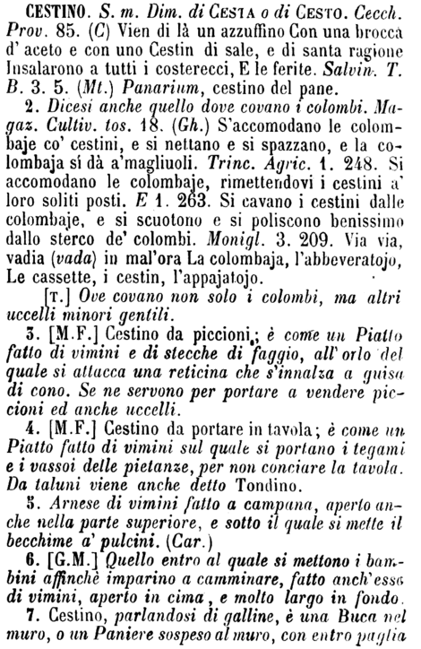cestino