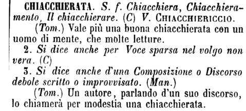 chiacchierata