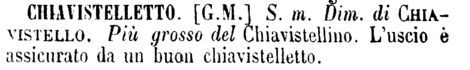 chiavistelletto