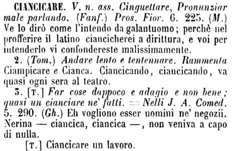 ciancicare