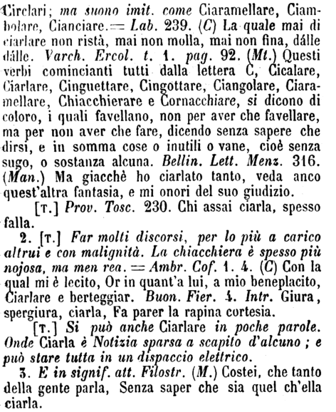ciarlare