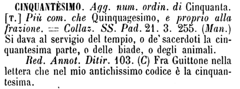 cinquantesimo