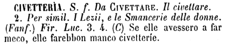 civetteria