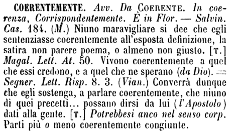 coerentemente