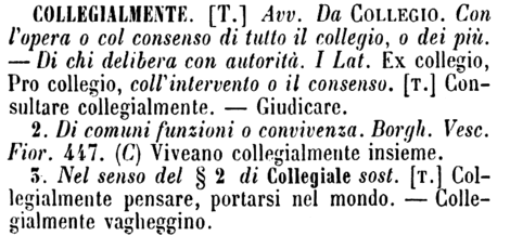 collegialmente