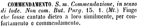 commendamento