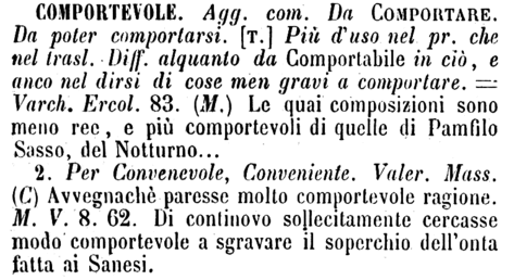 comportevole