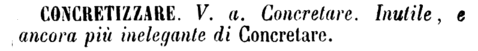 concretizzare
