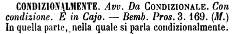 condizionalmente