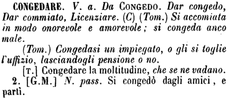 congedare