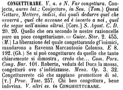 congetturare