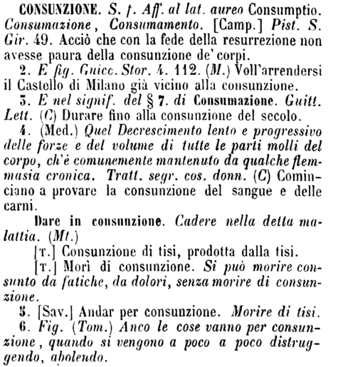 consunzione
