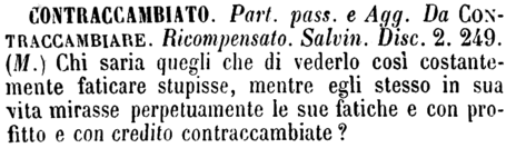 contraccambiato