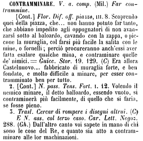 contramminare