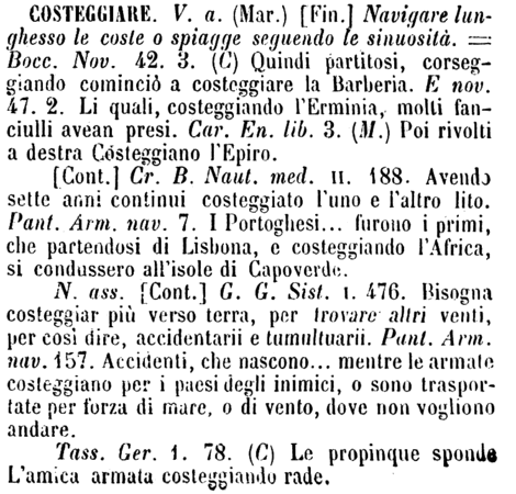 costeggiare