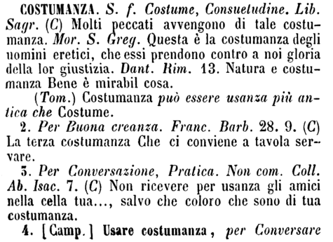 costumanza