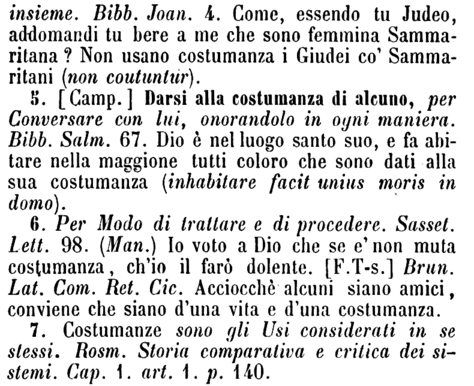 costumanza