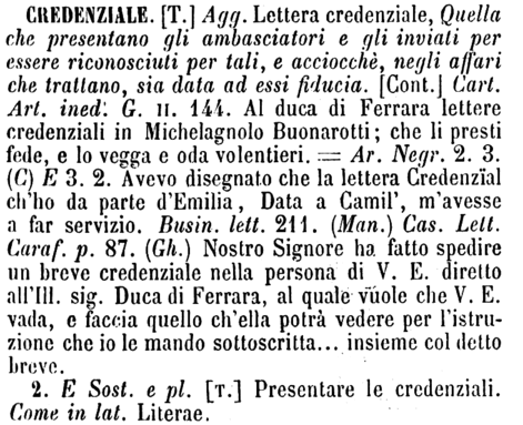 credenziale